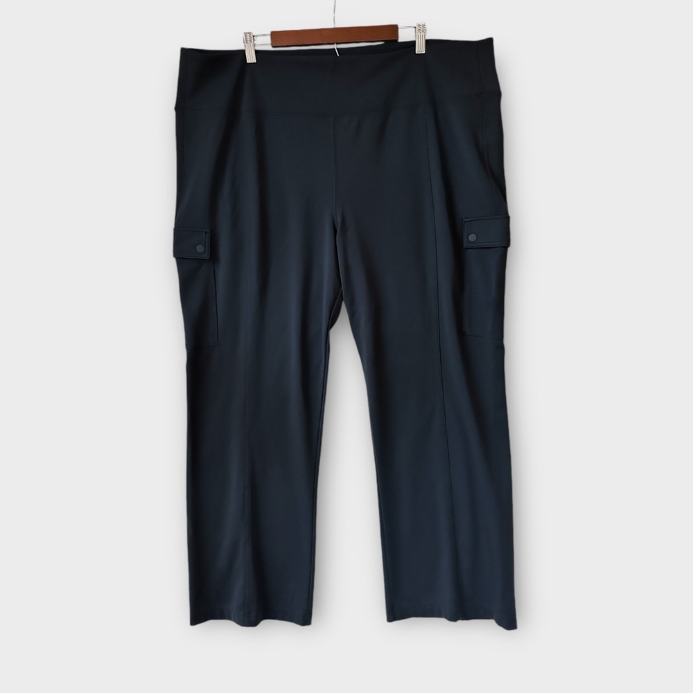 Athleta Delancey Straight‎ Cargo Pants in Black, size 3X